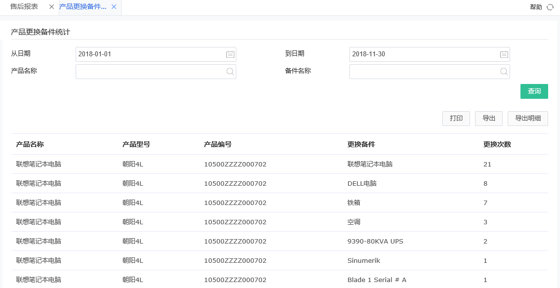 產(chǎn)品更換備件統(tǒng)計 產(chǎn)品更換備件統(tǒng)計.png